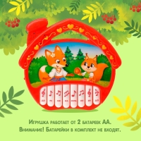 Музыкальная игрушка-пианино &laquo;Домик&raquo;, ионика, 16 весёлых песенок, работает от батареек