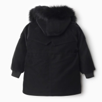 Куртка зимняя для девочек, цвет чёрный, рост 146-152 см