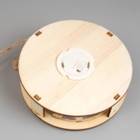 Ёлочная игрушка «Шар со свечками», от батареек, свечение тёплое белое Ёлочная игрушка «Шар со свечками», от батареек, свечение тёплое белое