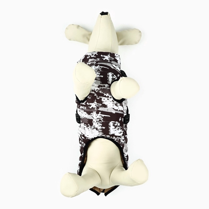 Одежда для собак. Куртка зимняя &laquo;Тёплая зима&raquo;, камуфляж, размер M