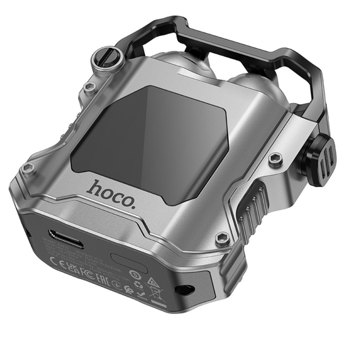 Наушники Hoco EW33 TWS, беспроводные, вакуумные, BT5.3, 25/300 мАч, микрофон, серые Наушники Hoco EW33 TWS, беспроводные, вакуумные, BT5.3, 25/300 мАч, микрофон, серые