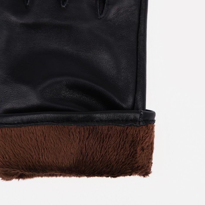 Перчатки женские, безразмерные, с утеплителем, цвет чёрный Перчатки женские, безразмерные, с утеплителем, цвет чёрный