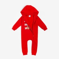 Комбинезон с капюшоном Крошка Я &laquo;Новогодние зверята&raquo;, рост 80-86 см, цвет красный