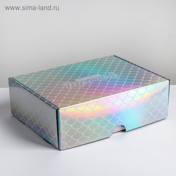 Коробка подарочная складная, упаковка, &laquo;My sweet Mermaid&raquo;, 30,5 х 22 х 9,5 см