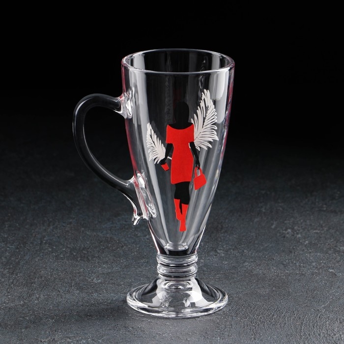 Кружка стеклянная &laquo;Мисс&raquo;, для чая/кофе, 250 мл, МИКС