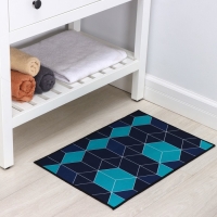 Коврик для дома Доляна &laquo;Бурлеск&raquo;, 40&times;60 см, цвет синий