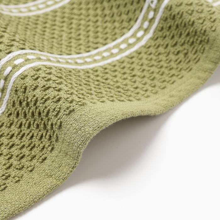 Полотенце Этель, цв. зелёный, 38х63 см, 100% хл, махра