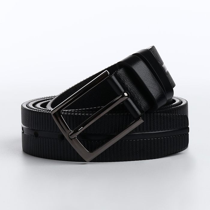 Ремень мужской «Великан», ширина 4 см, винт, пряжка металл, цвет чёрный Ремень мужской «Великан», ширина 4 см, винт, пряжка металл, цвет чёрный