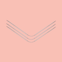 Спицы для вязания, чулочные, гибкие, d = 2 мм, 21 см, 3 шт