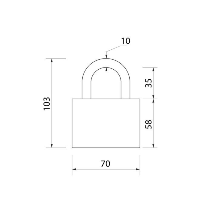 Замок навесной, 70 мм, медный цилиндр, влагозащищенный, короткая дужка, 3 ключа МИКС Замок навесной, 70 мм, медный цилиндр, влагозащищенный, короткая дужка, 3 ключа МИКС