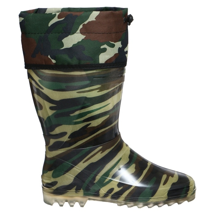 Сапоги мужские С-10РУМ, ПВХ, утепленные, камуфляж МИКС, размер 40 (255)