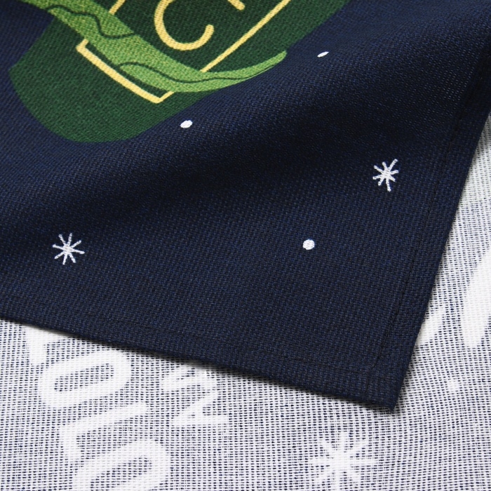 Новый год. Символ года. Змея. Полотенце Доляна "Игристого нового года" 28х46 см, 100% хл, рогожка 164 г/м2