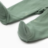 Комбинезон детский с закрытыми ножками, цвет зеленый, рост 56 см Комбинезон детский с закрытыми ножками, цвет зеленый, рост 56 см