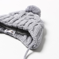 Шапка детская, цвет светло-серый, размер 46-48 см