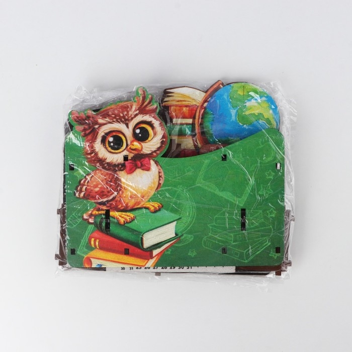 Органайзер для канцелярии с вечным календарём &laquo;Сова&raquo;