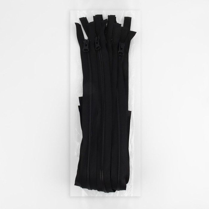 Молния &laquo;Трактор&raquo;, №8, разъёмная, замок автомат, 80 см, цвет чёрный, цена за 1 штуку