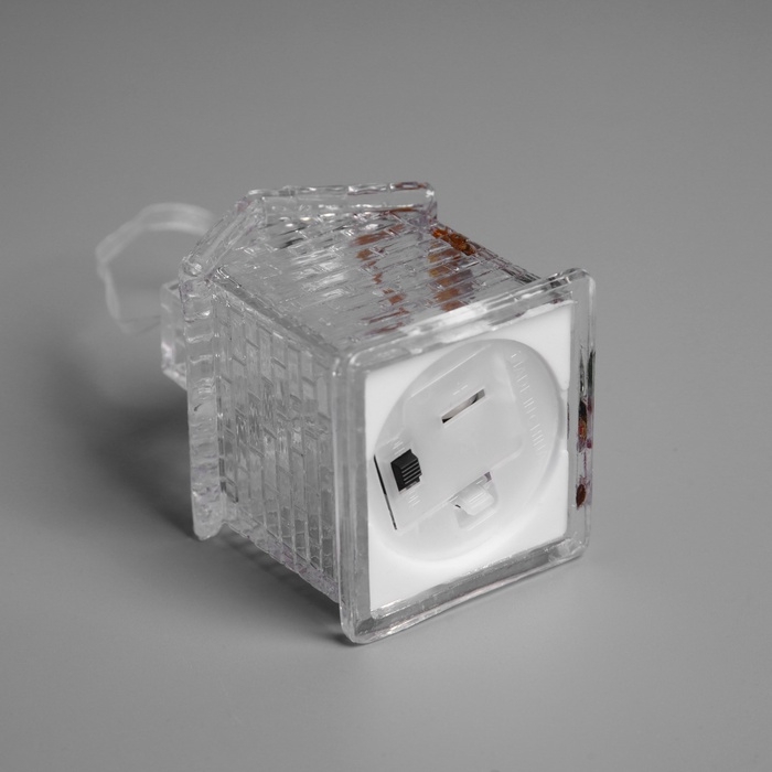 Ёлочная игрушка &laquo;Домик&raquo;, 7 см, от батареек, свечение мульти (RGB)