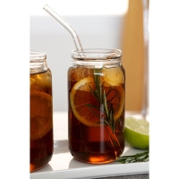 Стакан стеклянный с крышкой &laquo;Базис&raquo;, 400 мл