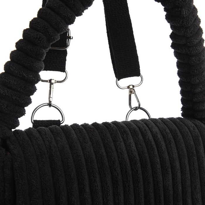 Сумка молодёжная на магните, цвет чёрный Сумка молодёжная на магните, цвет чёрный