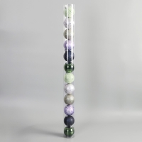 Набор шаров пластик d-7 см, 12 шт "Исида" микс