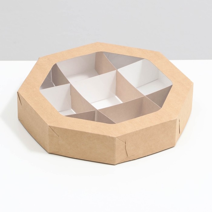 Менажница картонная с разделителями, набор 20 шт, 25 х 5 см