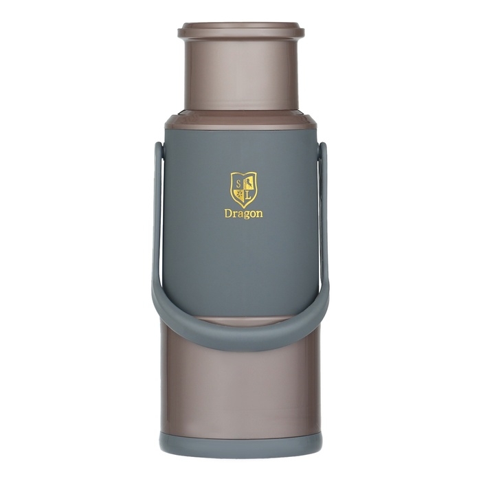 Термос 1.2 л, со стеклянной колбой, сохраняет тепло 24 ч , коричневый