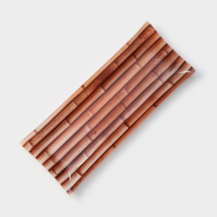 Набор стеклянных блюд &laquo;Бамбук золотой&raquo;, 35,5&times;14&times;2 см, 18,5&times;8,5&times;1,5 см