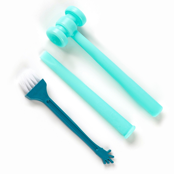 Набор для раскопок &laquo;Магия радуги&raquo;, гипсовая радуга, инструменты, 5+