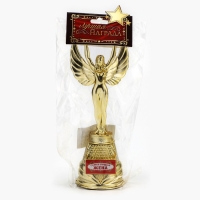 Кубок наградная фигура Ника&laquo;Самая лучшая жена&raquo;, пластик, золото, 19,5 х 7,3 см