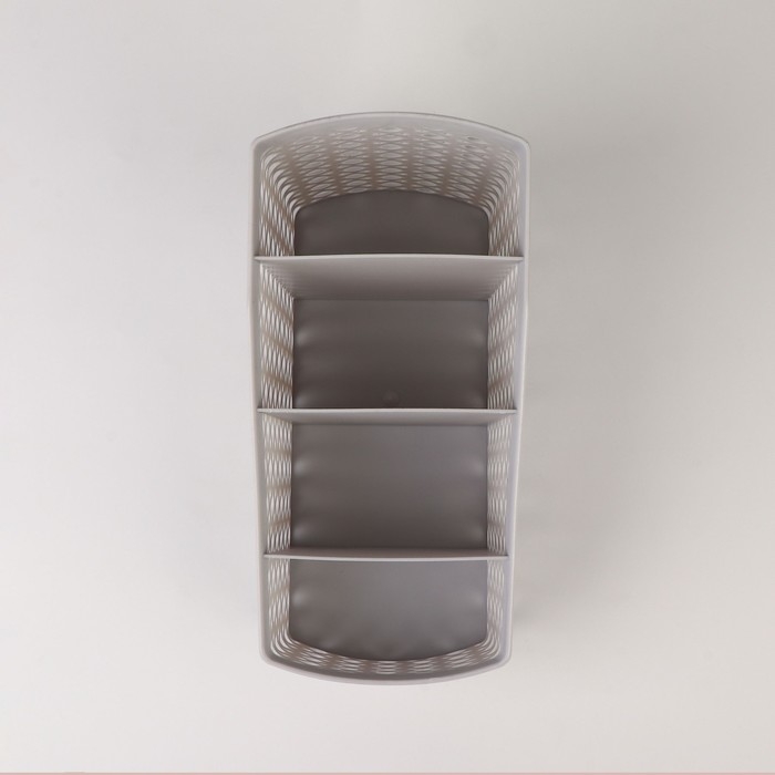 Органайзер для хранения, 4 ячейки, 19 &times; 10,5 &times; 8 см, цвет МИКС