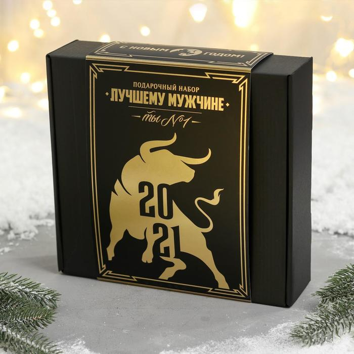 Машинка для стрижки волос, 3 насадки, подарочный набор &laquo;Лучшему мужчине&raquo;, мод. LTRI-02, 24 х 22,6 см.