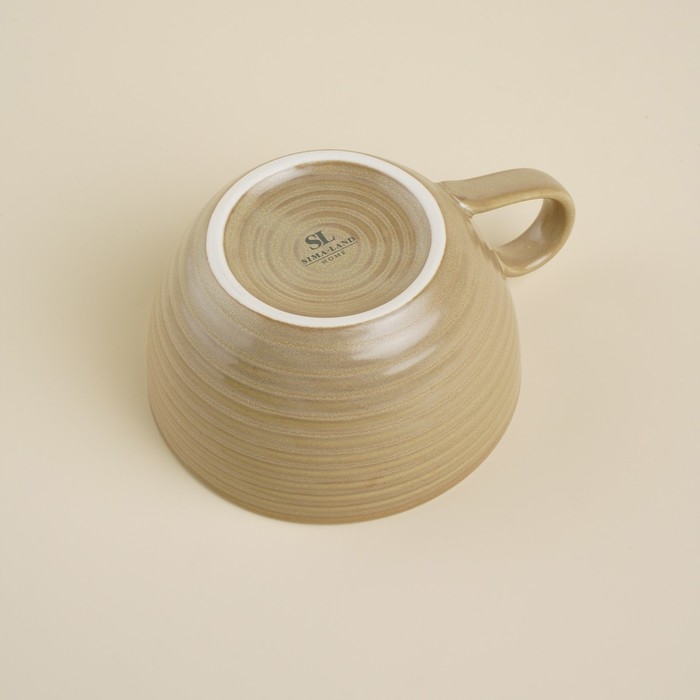 Кружка фарфоровая SL Home &laquo;Песчаный бриз&raquo;, 90 мл, цвет бежевый