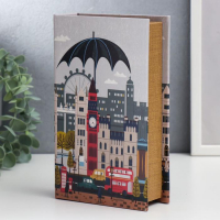 Сейф-книга дерево кожзам "Лондон. Дождь" 21х13х5 см Сейф-книга дерево кожзам "Лондон. Дождь" 21х13х5 см