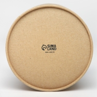 Набор шляпных коробок из крафта 2 в 1, упаковка подарочная, &laquo;Flowers&raquo;, 12 х 12, 15 х 15 см