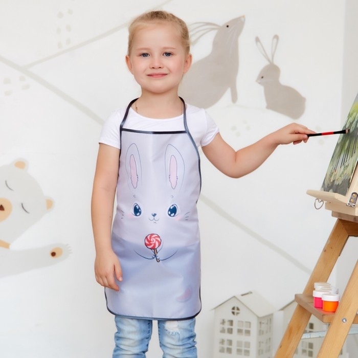 Фартук детский Этель &laquo;Зайка&raquo;, 49 х 39 см, 100% полиэстер