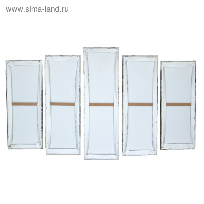 Модульная картина на подрамнике "Светлый город" 2-25х64, 2-25х71,1-25х80  125*80 см