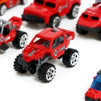 Набор металлических машин «Пожарная служба», в наборе 15 шт Набор металлических машин «Пожарная служба», в наборе 15 шт