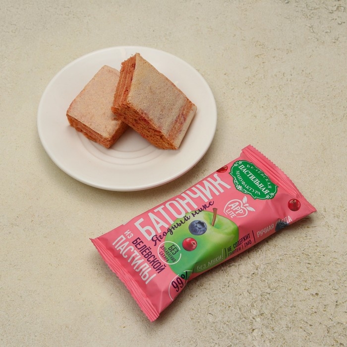 Батончики из Белевской пастилы ягодное ассорти, 35 г Батончики из Белевской пастилы ягодное ассорти, 35 г