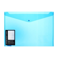 Папка-конверт на кнопке А3, 180 мкм, Calligrata, с карманом под визитку, МИКС