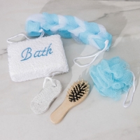 Набор банный Доляна, 5 предметов (3 мочалки, расческа, пемза), цвет МИКС Набор банный Доляна, 5 предметов (3 мочалки, расческа, пемза), цвет МИКС