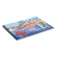 Альбом для рисования А4, 40 листов, блок 120 г/м&sup2;, на спирали, Erich Krause "Art Spirit", пластиковая обложка, 100% белизна, твердая подложка