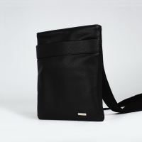 Сумка мужская через плечо TEXTURA, искусственная кожа, цвет чёрный