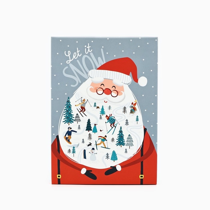 Коробка подарочная новогодняя складная &laquo;Новогодние истории&raquo;, 21 х 15 х 7 см, Новый год