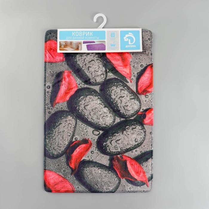 Коврик Доляна «Камни лепестки роз», 40×60 см Коврик Доляна «Камни лепестки роз», 40×60 см