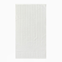 Полотенце махровое Этель "Узор", цв. молочный, 50х90 см, 83% хл, 17% лён, 500 г/м2