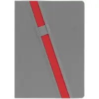 Ежедневник Rubikon на заказ, недатированный серо-красный