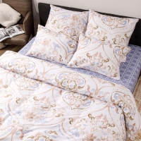 Постельное бельё евро Luisa de Rizzo Аурита 200х220см, 200х220см, 70х70см 2шт, бязь 120г/м хл100% Постельное бельё евро Luisa de Rizzo Аурита 200х220см, 200х220см, 70х70см 2шт, бязь 120г/м хл100%