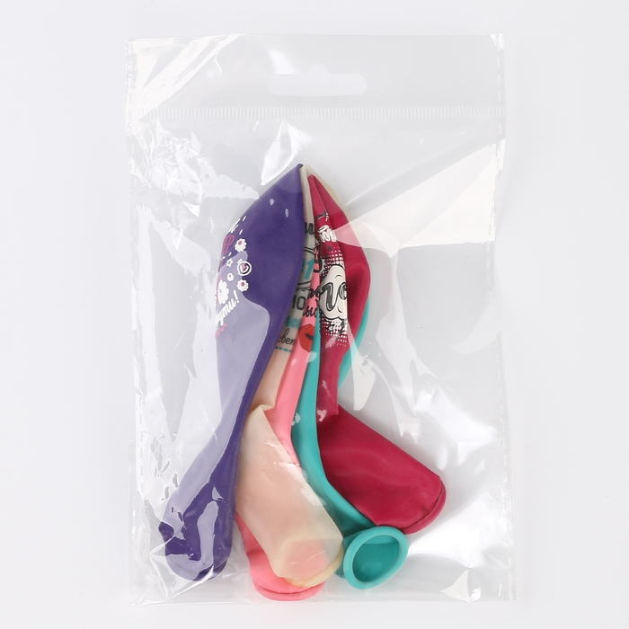 Шар латексный 12" &laquo;Комплимент Для неё!&raquo; пастель МИКС, 1 ст. 2 цв., набор 5 шт.