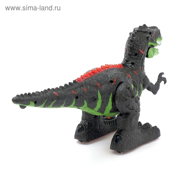 Динозавр радиоуправляемый T-REX, двигает головой, работает от аккумулятора, свет и звук, МИКС Динозавр радиоуправляемый T-REX, двигает головой, работает от аккумулятора, свет и звук, МИКС