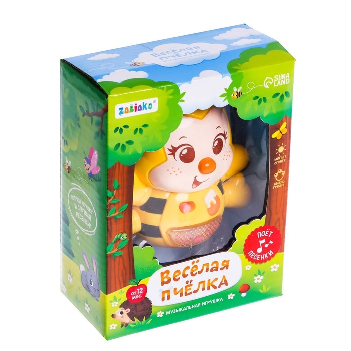 Музыкальная игрушка &laquo;Весёлая пчёлка&raquo;, звук, свет